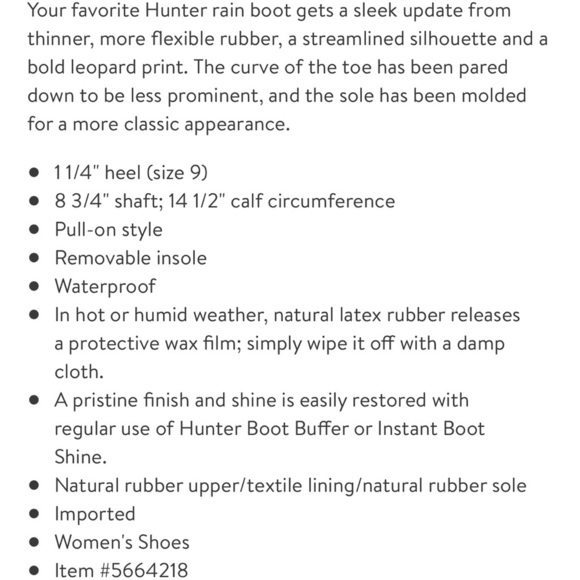 Hunter | New Original Leopard Print Refined Short Rain Boots - Picture 3 of 9